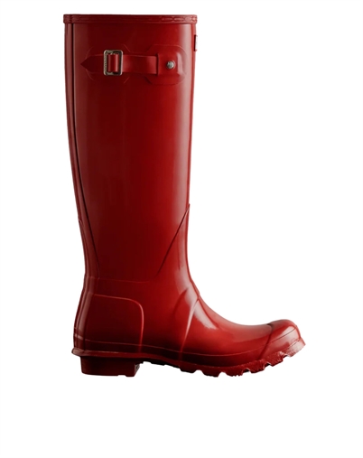 Hunter - Original Tall Gloss Gummistiefel - Military Red